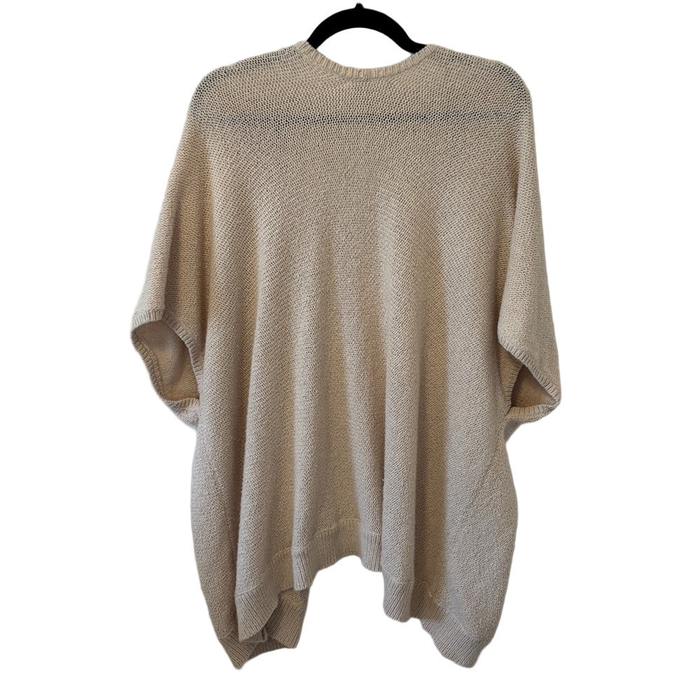 Aritzia Community Beige Poncho Cardigan Sweater Small - Picture 4 of 7